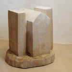 Holzskulptur Haus, Galerie Z, Stuttgart